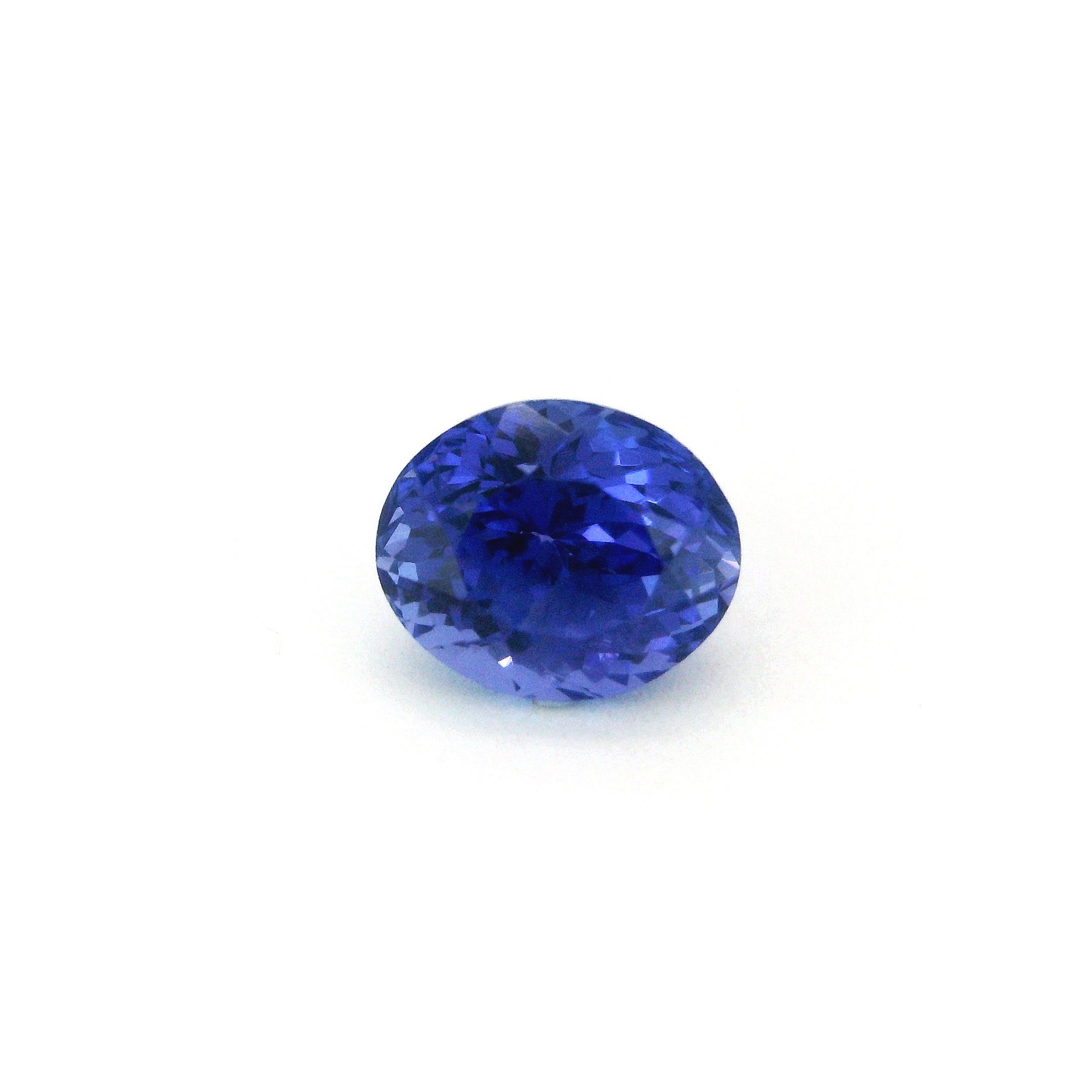 Tanzanit 2,36 ct, fioletowy, szlif owalny