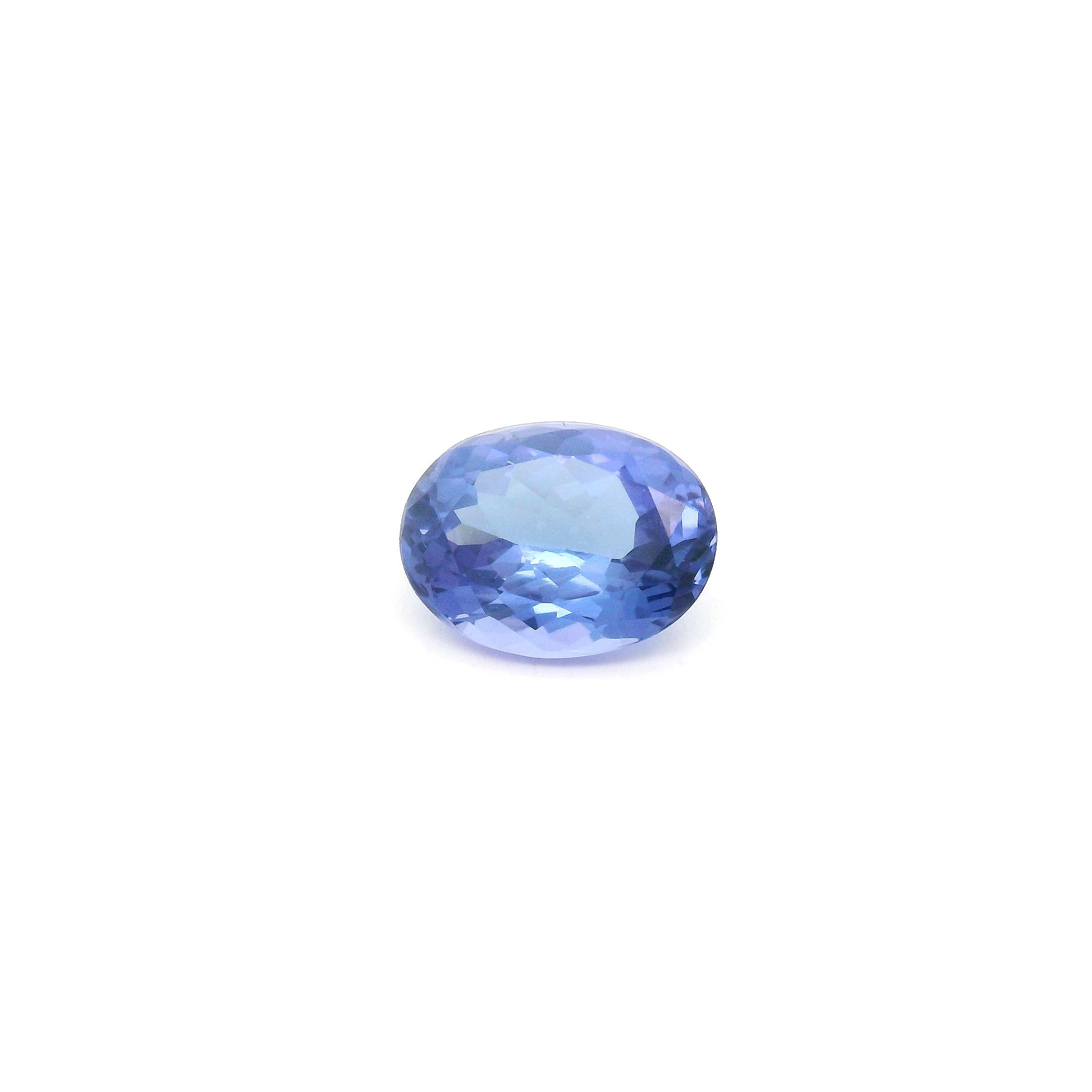 Tanzanit 2,03 ct, niebieski, szlif owalny