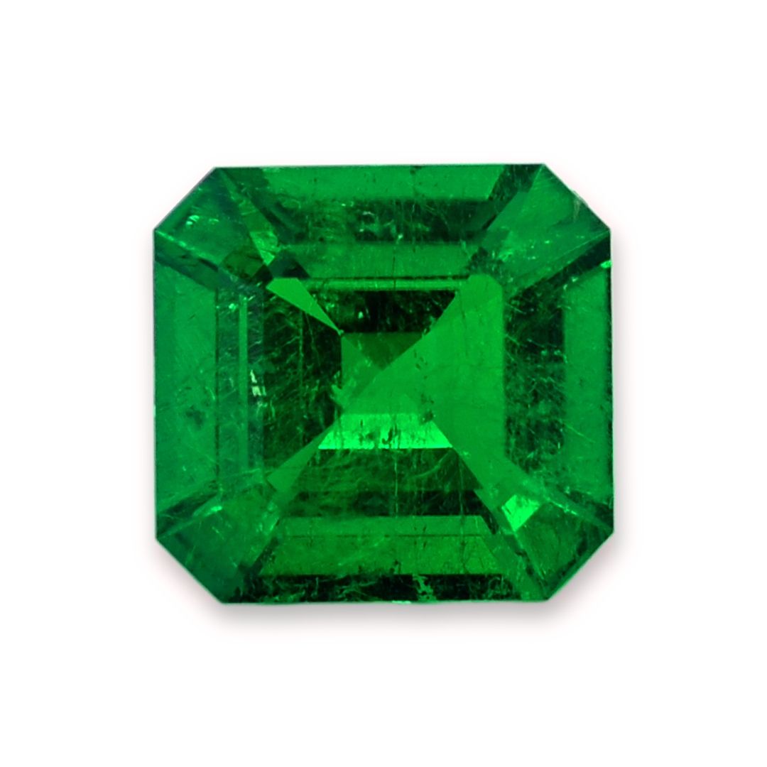 Szmaragd 1,27 ct, zielony, szlif szmaragdowy