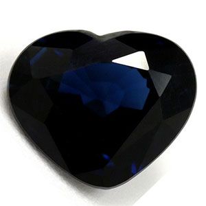 Szafir 1,14 ct, niebieski, szlif serce