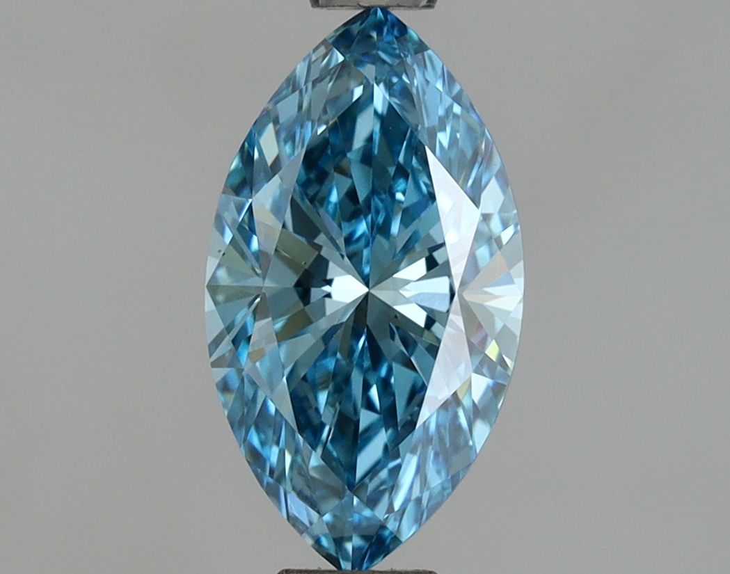 1.05 CT Fancy Vivid Blue MARQUISE