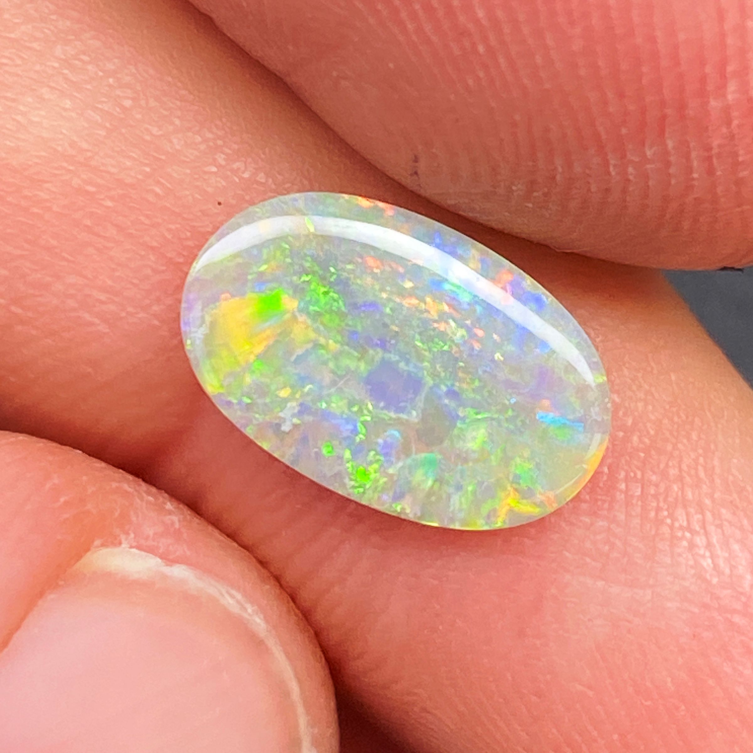 OPAL FACETED 1.17ct WHITE White EC AUSTRALIA NONE