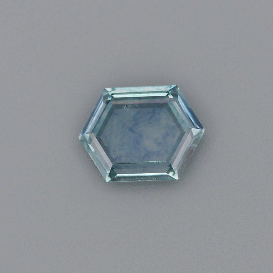 SAPPHIRE FACETED 1.02ct GREEN Green EC UNITEDSTATES HEATED