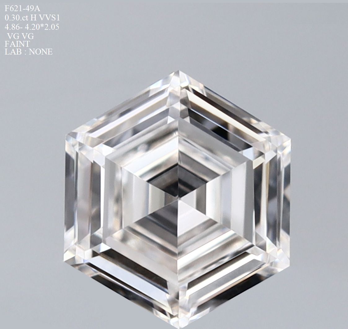 Prírodný diamant hexagonal,...