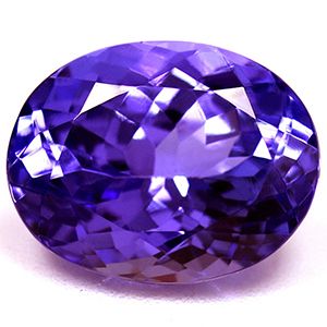 Tanzanit 2,93 ct, niebieski, szlif owalny
