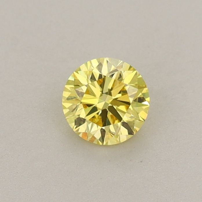 0.29 CT Fancy Vivid Yellow ROUND