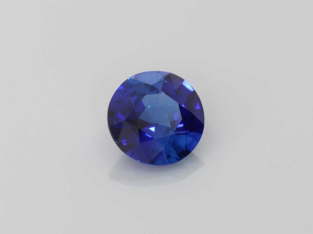 Szafir 1,18 ct, niebieski, szlif okrągły
