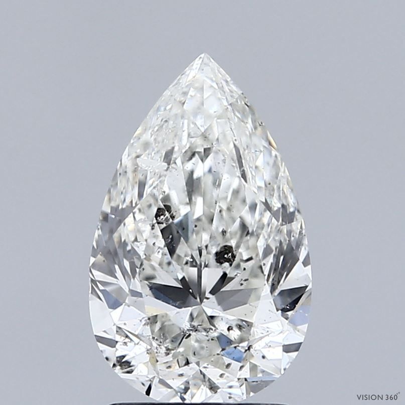 Prírodný diamant hruška, SI2, H,... Prírodný diamant hruška, SI2, H,...