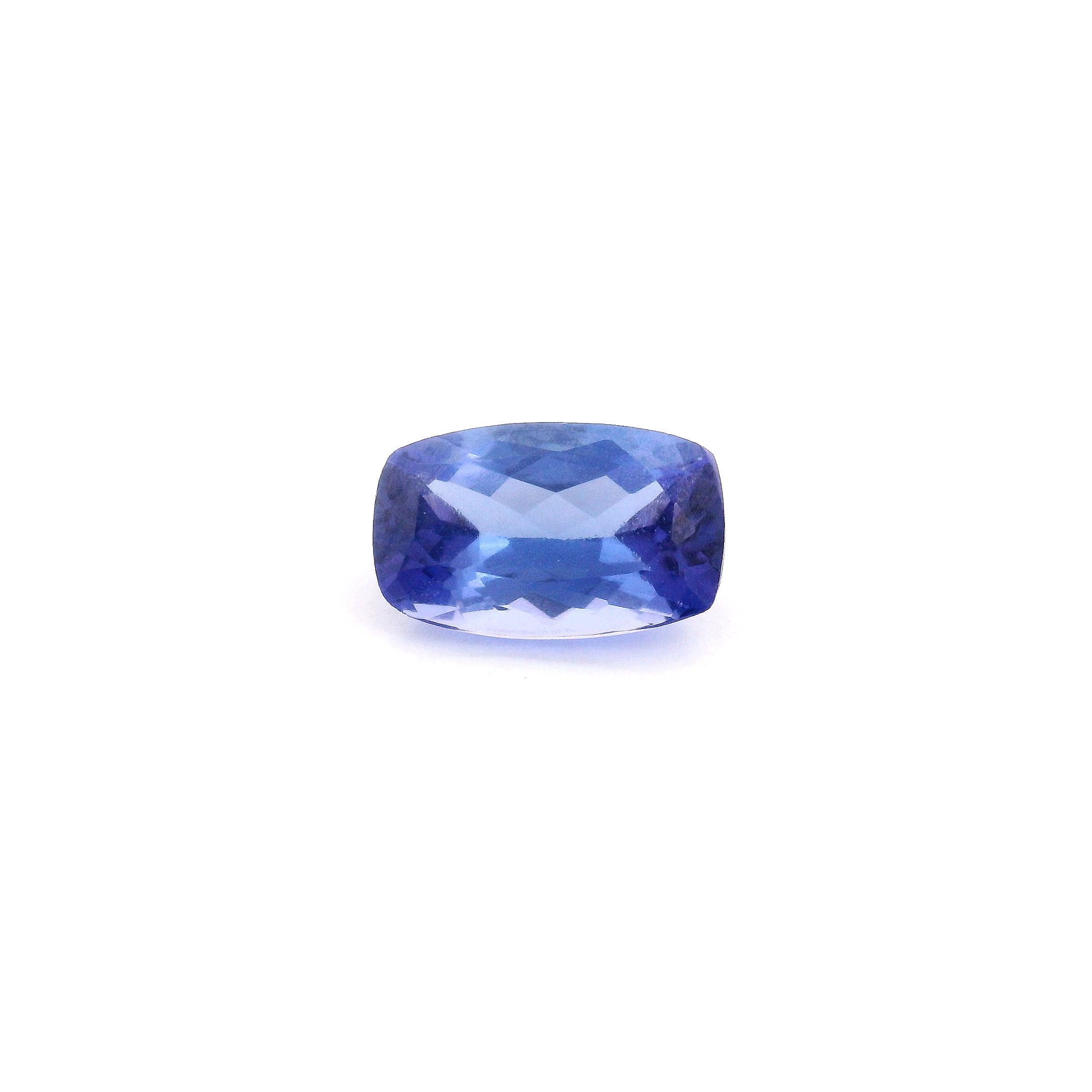 Tanzanit 1,05 ct, niebieski, szlif cushion