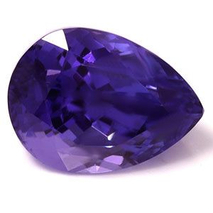 Tanzanit 5,04 ct, niebieski, szlif gruszka
