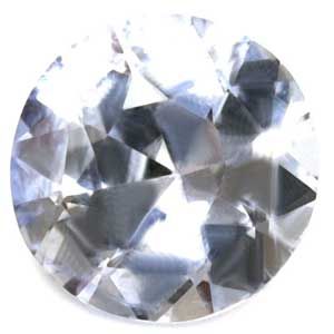 Szafir 1,63 ct, biały, szlif okrągły