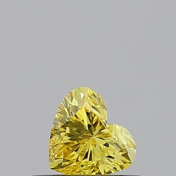 0.25 CT Fancy Vivid Yellow HEART