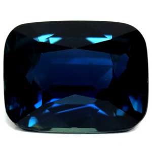 Szafir 2,03 ct, niebieski, szlif cushion