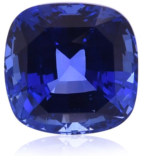 Szafir 5,56 ct, niebieski, szlif cushion