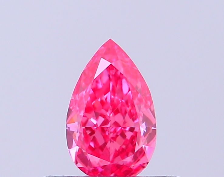 0.34 CT Fancy Vivid Pink PEAR