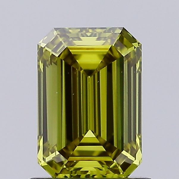 1.05 CT Fancy Intense Greenish Yellow EMERALD