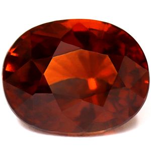Granat 7,70 ct, pomarańczowy, szlif owalny