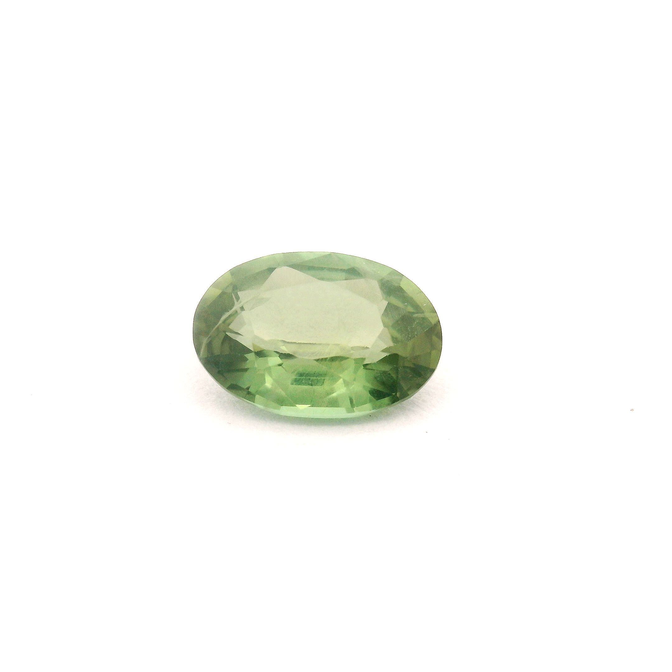 Szafir 1,44 ct, zielony, szlif owalny