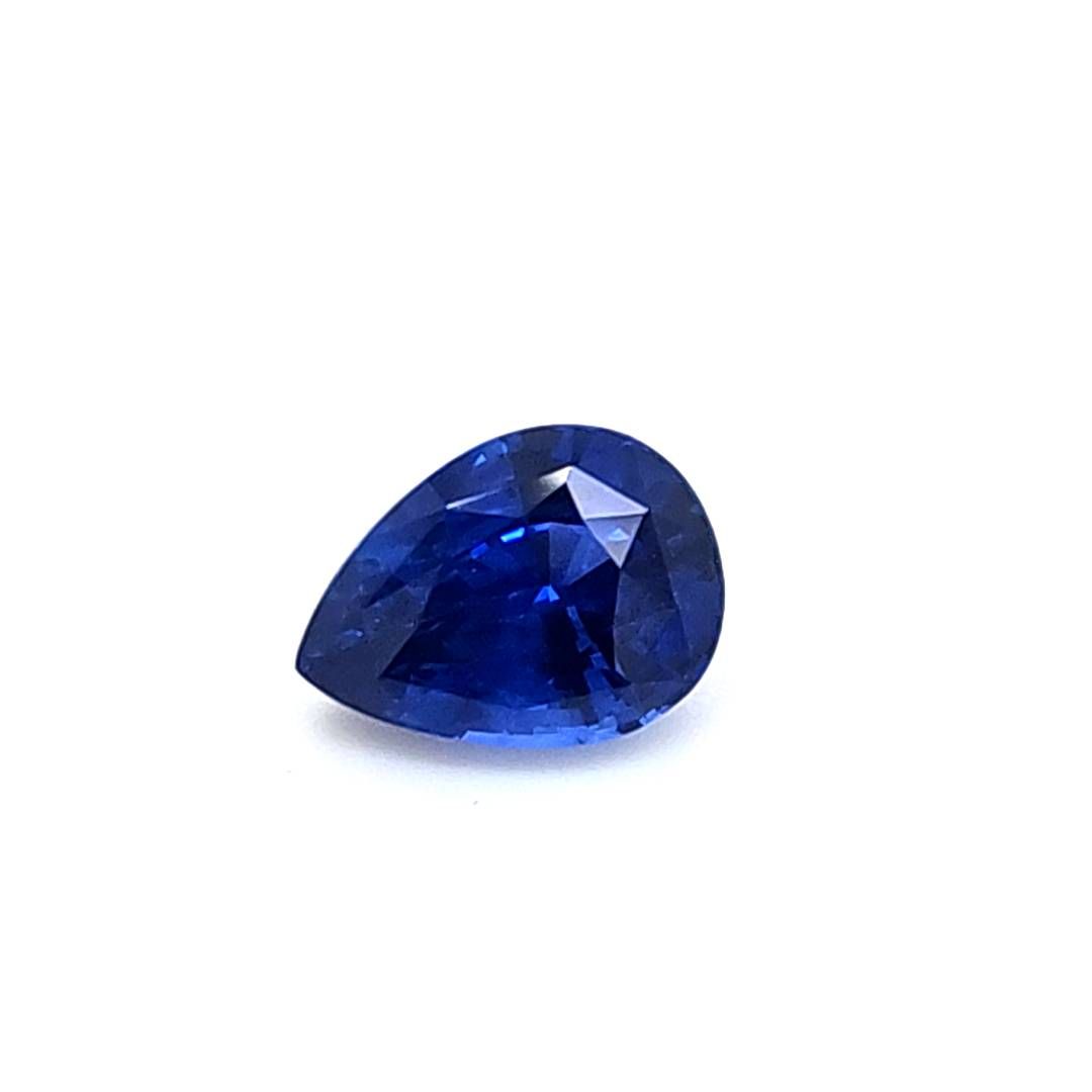 SAPPHIRE FACETED 3.01ct BLUE Blue EC SRILANKA HEATED