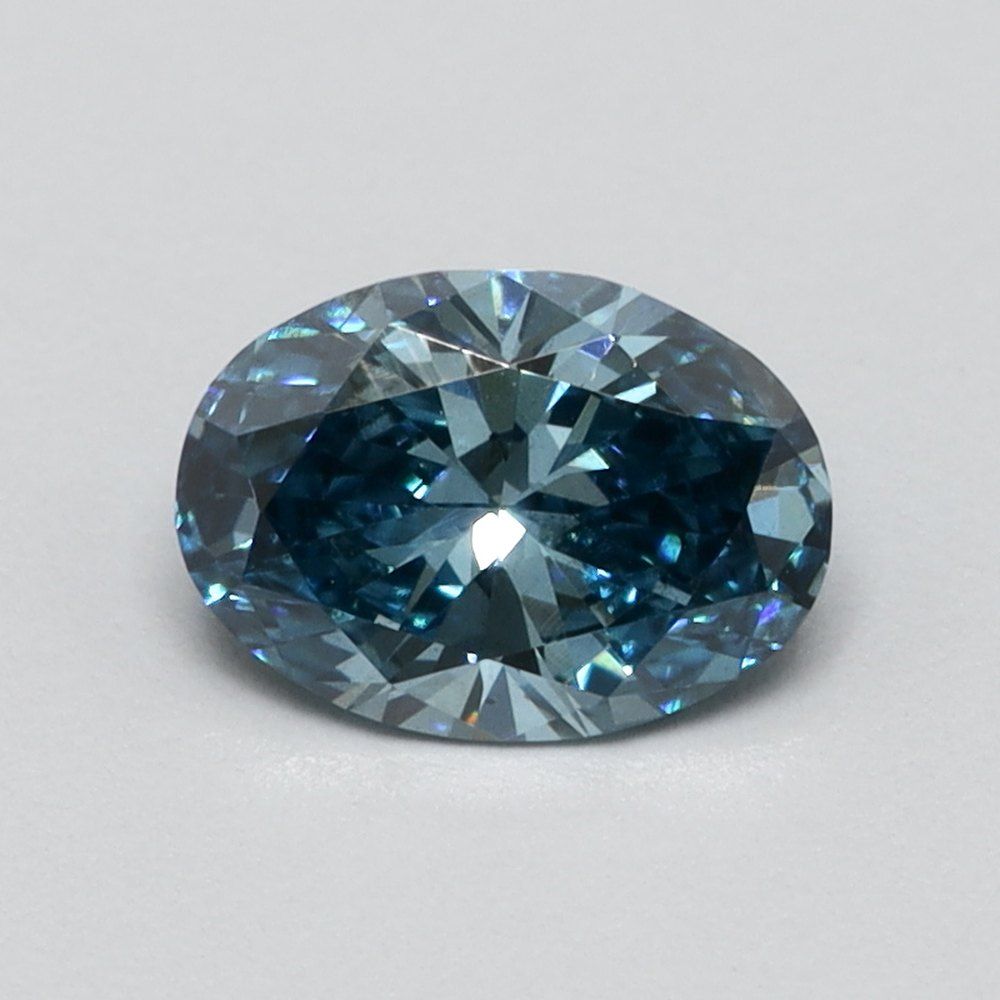 0.3 CT Fancy Vivid Blue OVAL