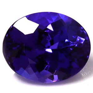Tanzanit 2,96 ct, niebieski, szlif owalny