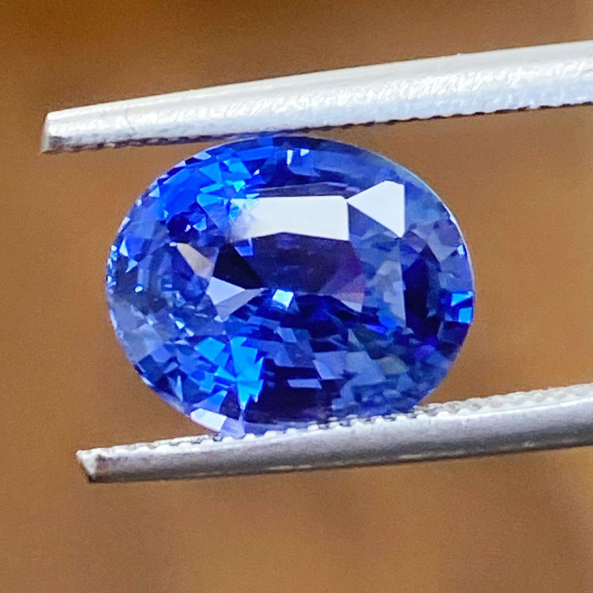 SAPPHIRE FACETED 2.76ct BLUE Blue EC SRILANKA HEATED