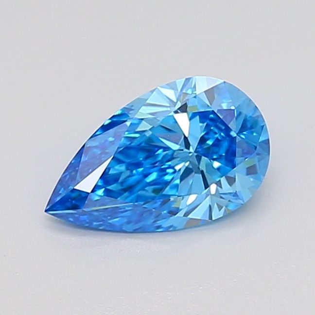 0.72 CT Fancy Intense Blue PEAR