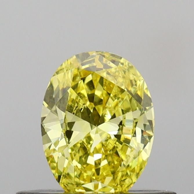 0.4 CT Fancy Vivid Yellow OVAL