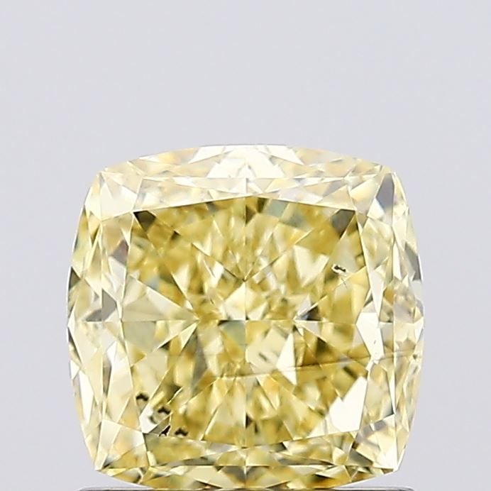 1.0 CT Fancy Intense Yellow CUSHION MODIFIED