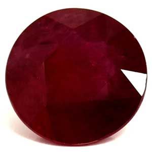 Rubin 1,83 ct, czerwony, szlif okrągły