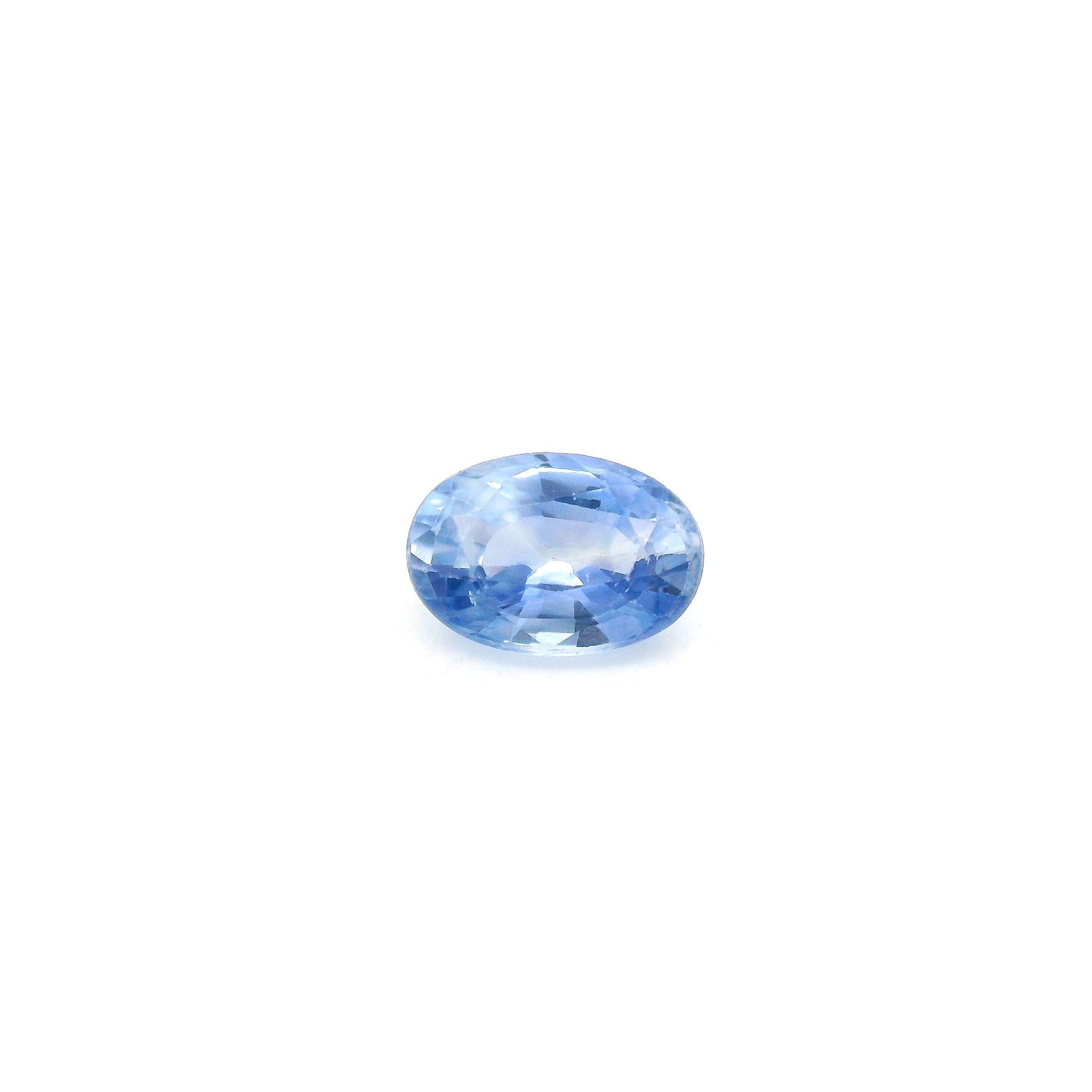 Szafir 1,02 ct, niebieski, szlif owalny