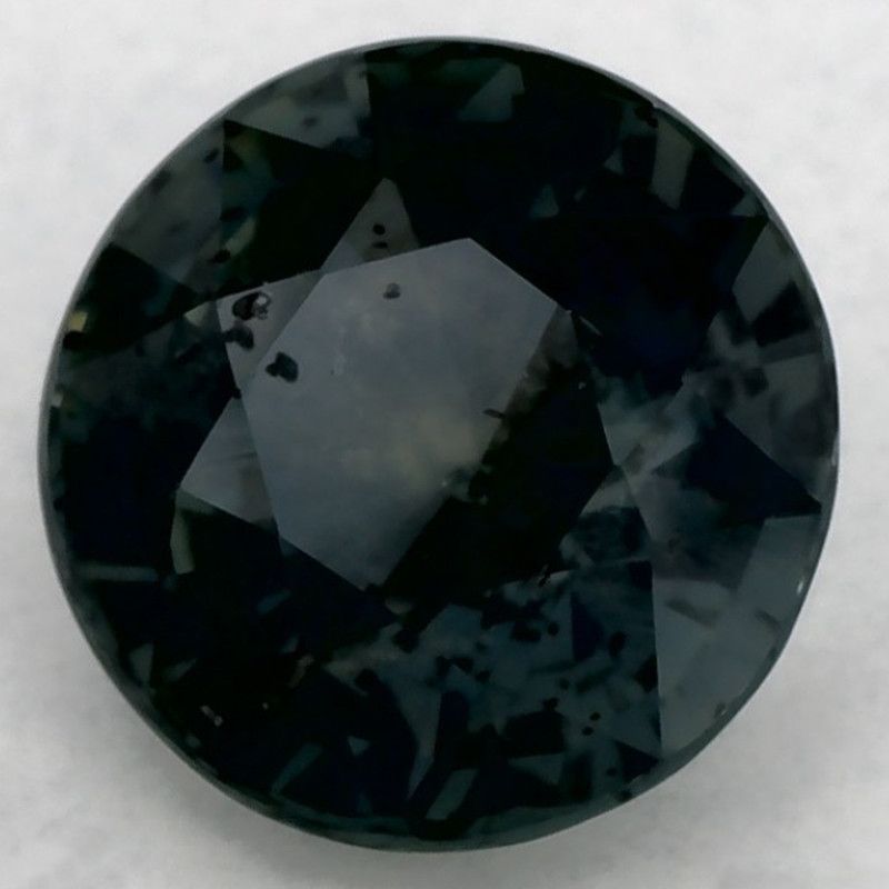 Szafir 2,00 ct, zielony, szlif okrągły