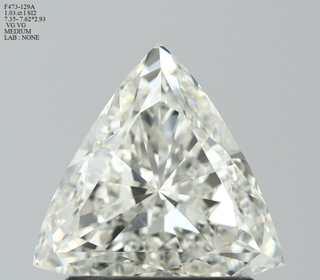 Prírodný diamant trillion,...