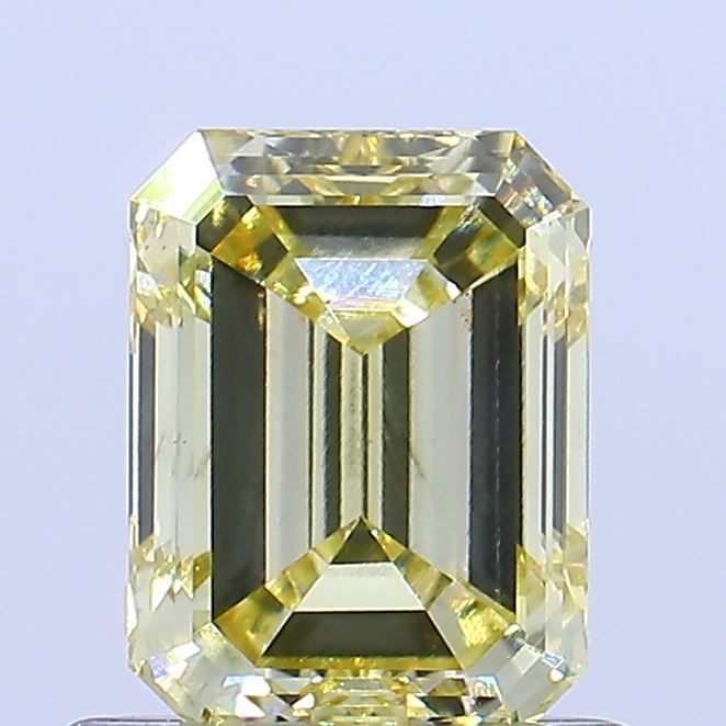 0.82 CT Fancy Yellow EMERALD