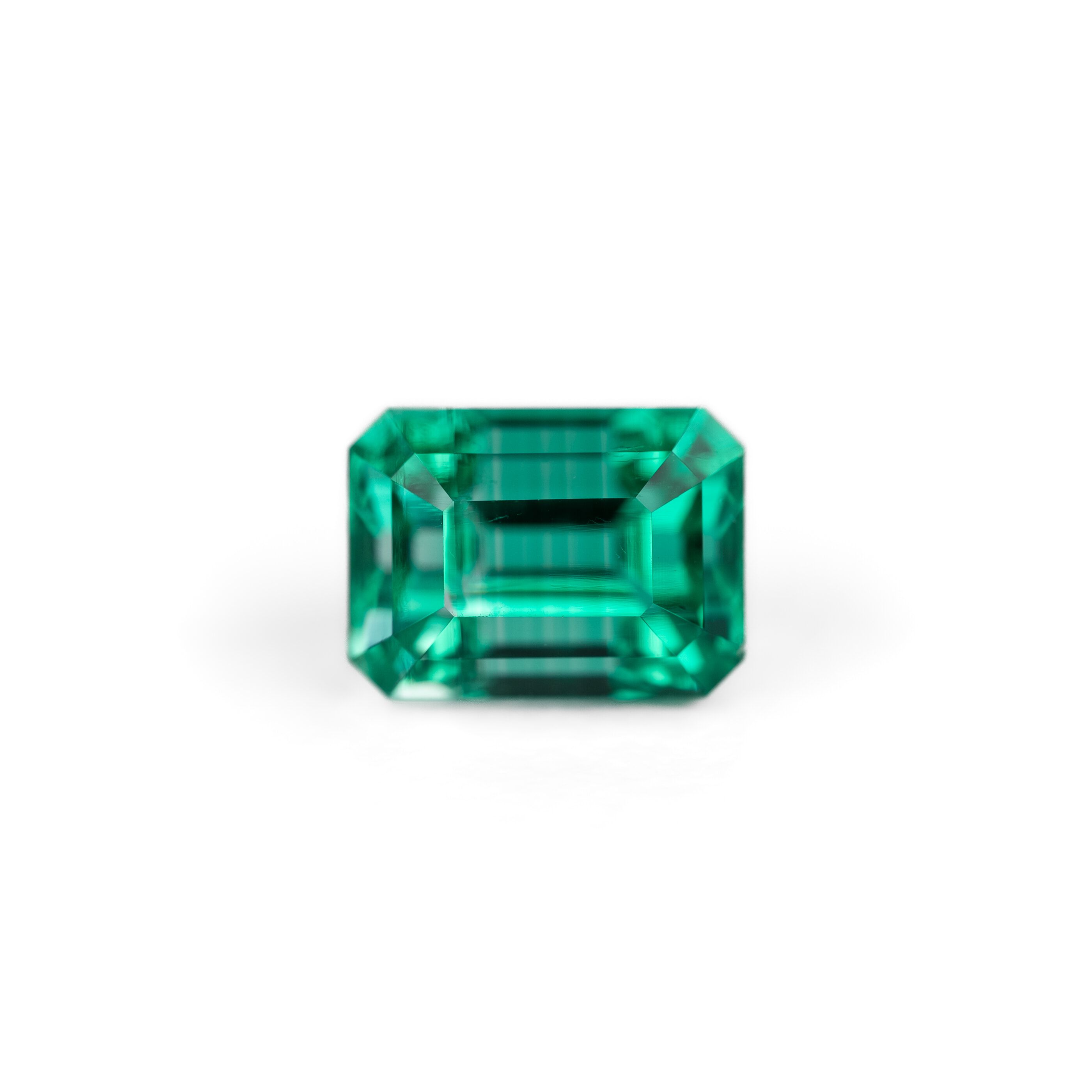 Szmaragd 1,30 ct, zielony, szlif ośmiokątny