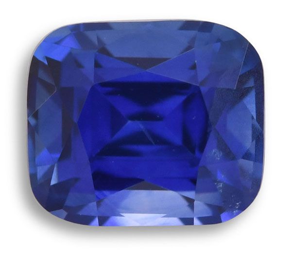 Szafir 1,34 ct, niebieski, szlif cushion