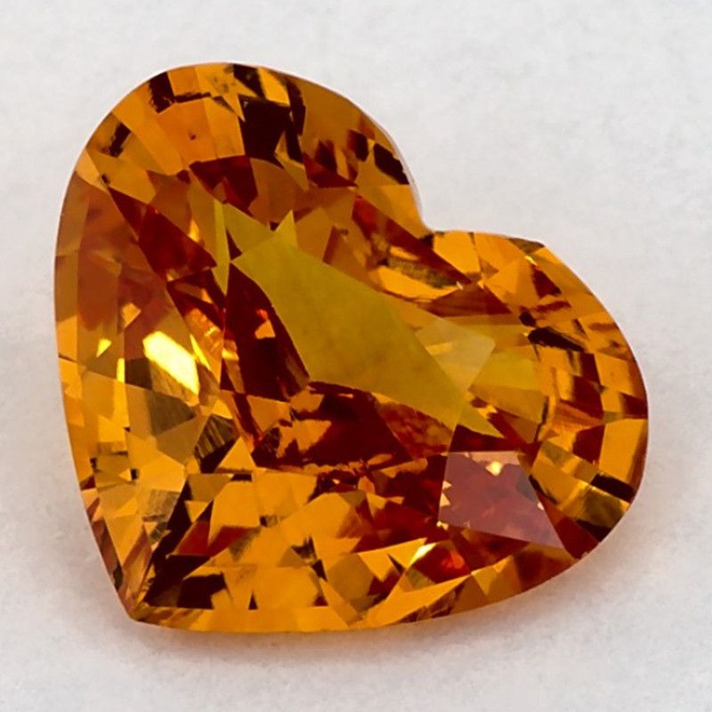 Szafir 2,09 ct, żółty, szlif serce