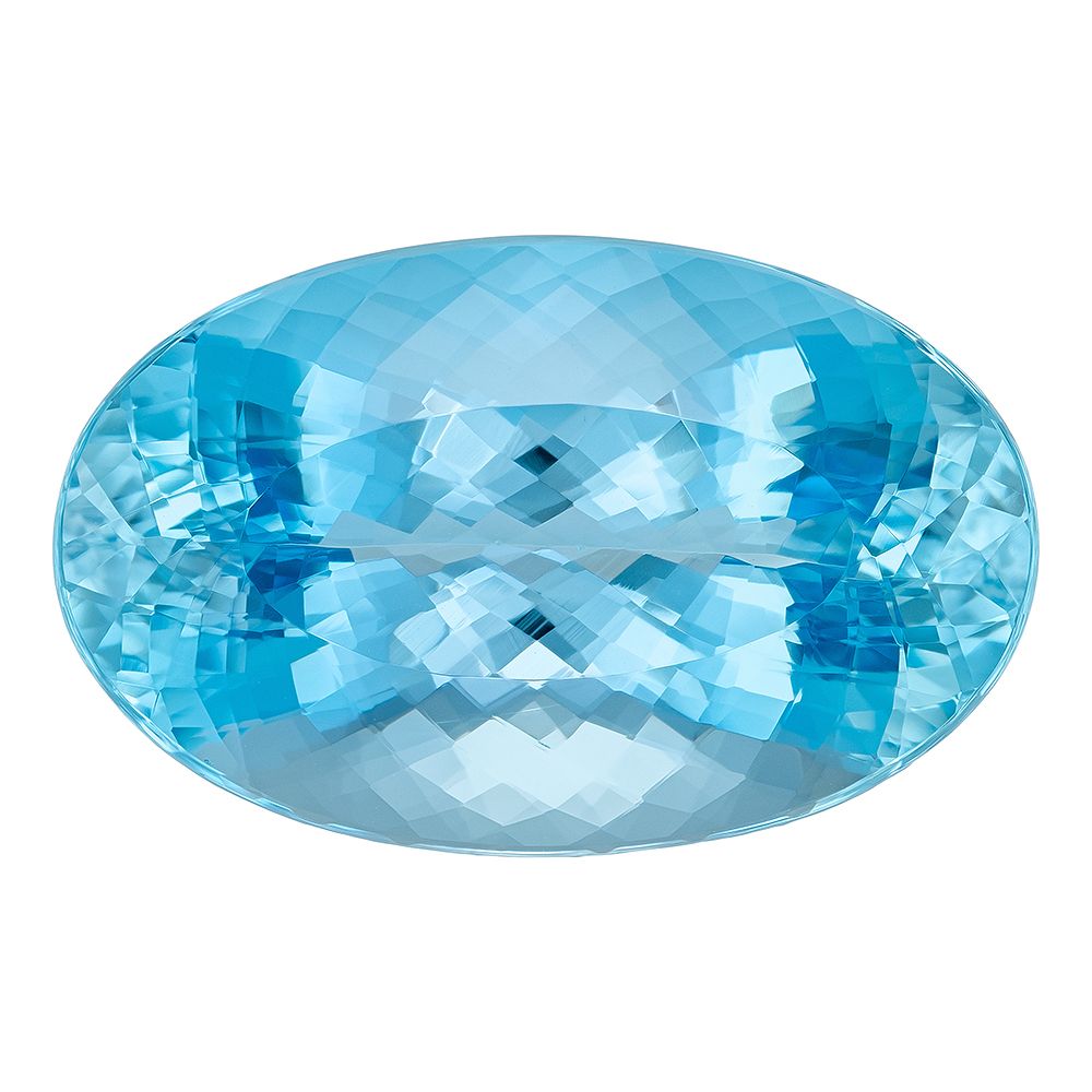 AQUAMARINE FACETED 29.1ct BLUE EC BRAZIL HEATED