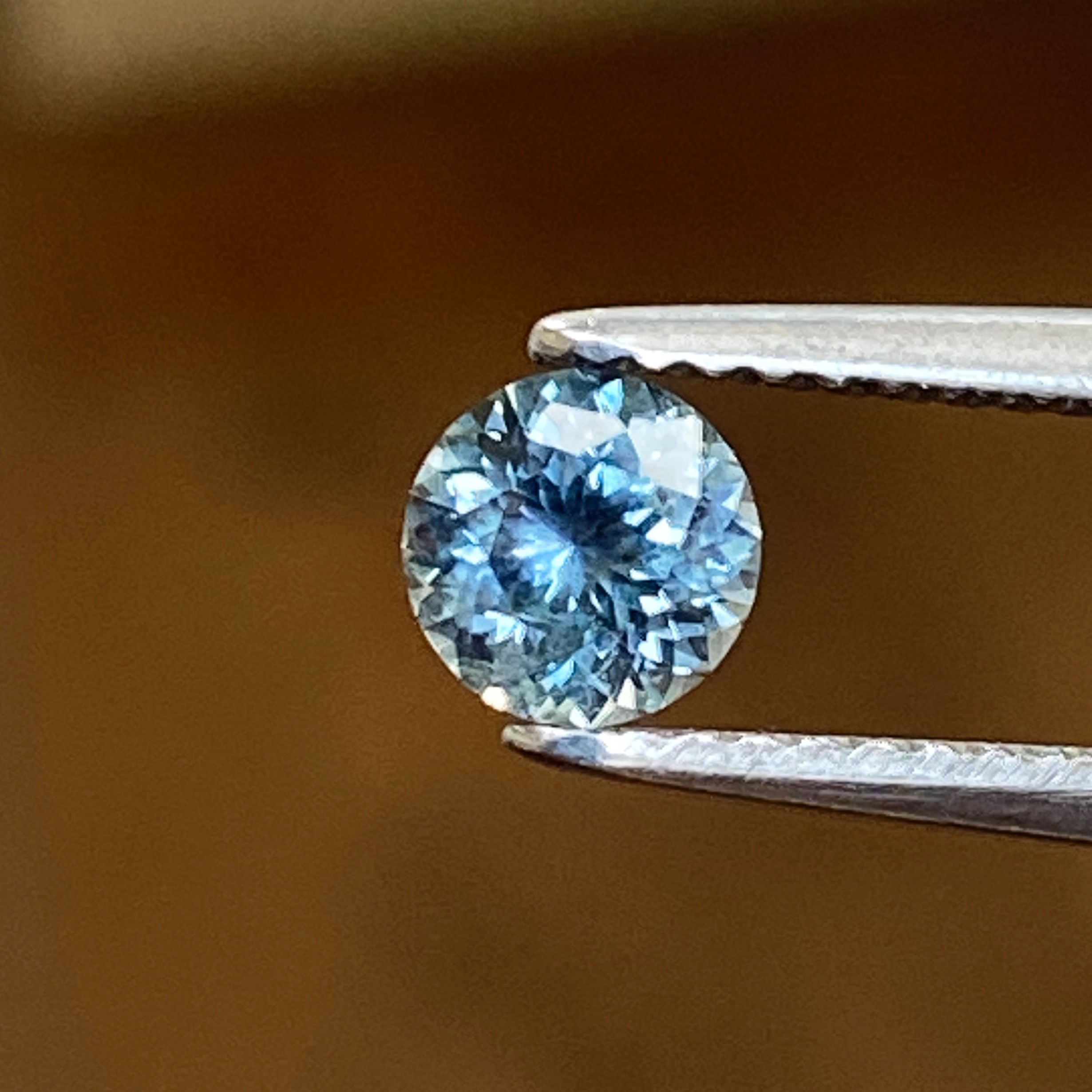 SAPPHIRE FACETED 0.59ct BLUE Blue EC UNITEDSTATES HEATED