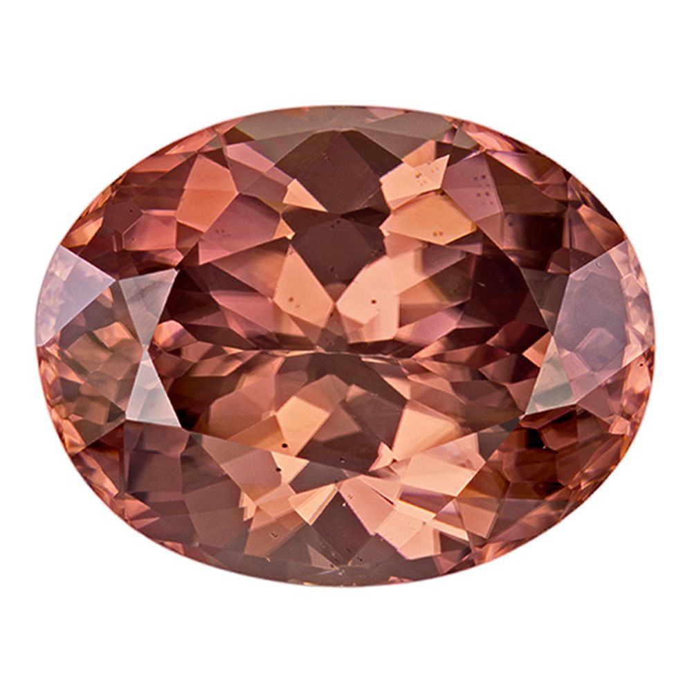 ZIRCON FACETED 11.29ct BROWN EC TANZANIA HEATED
