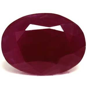 Rubin 2,07 ct, czerwony, szlif owalny