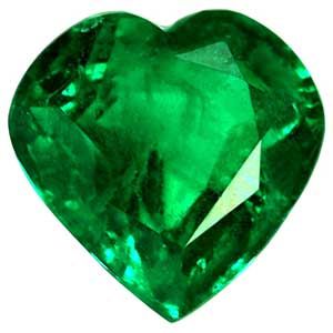 Szmaragd 1,67 ct, zielony, szlif serce