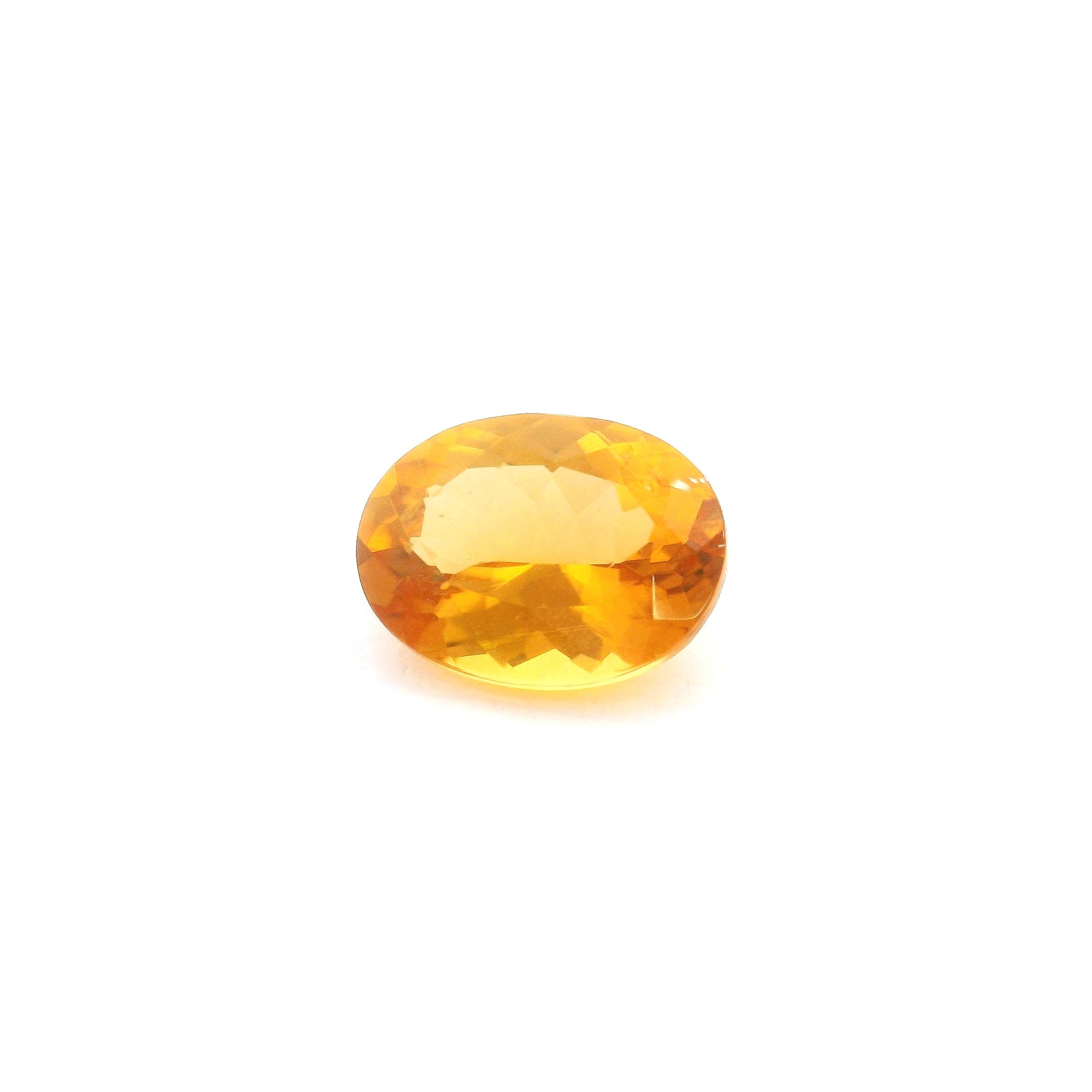 Turmalin 1,48 ct, pomarańczowy, szlif owalny