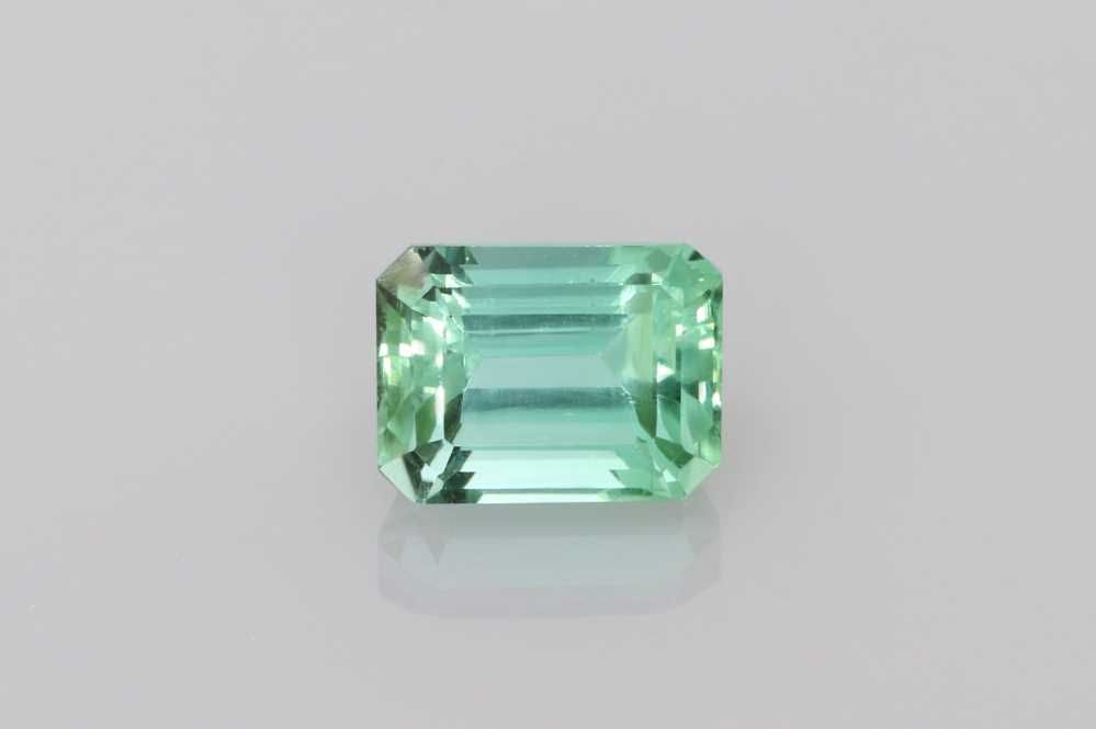 Turmalin 1,46 ct, zielony, szlif szmaragdowy
