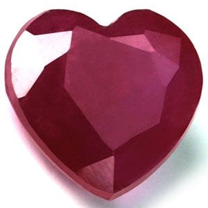 Rubin 1,79 ct, czerwony, szlif serce