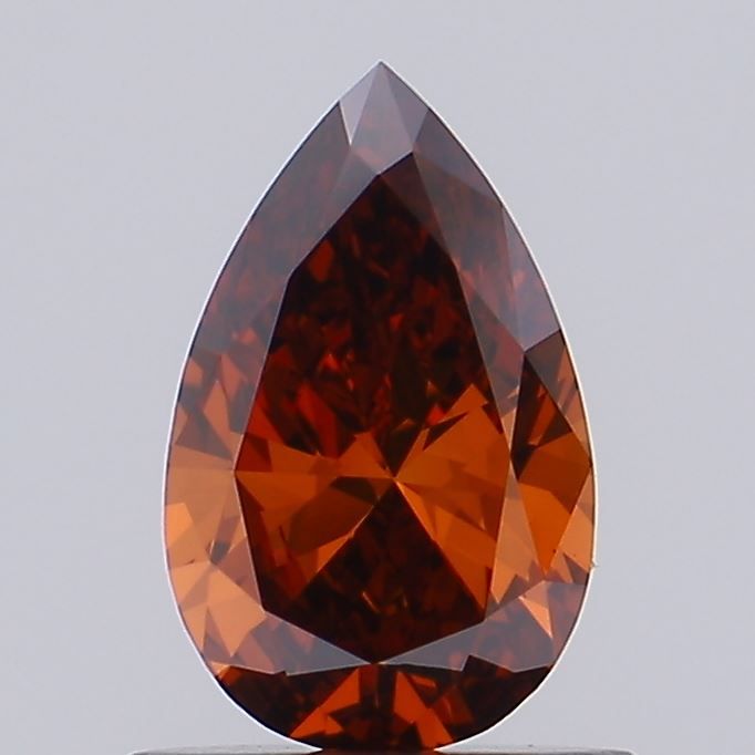0.64 CT Fancy Deep Red PEAR