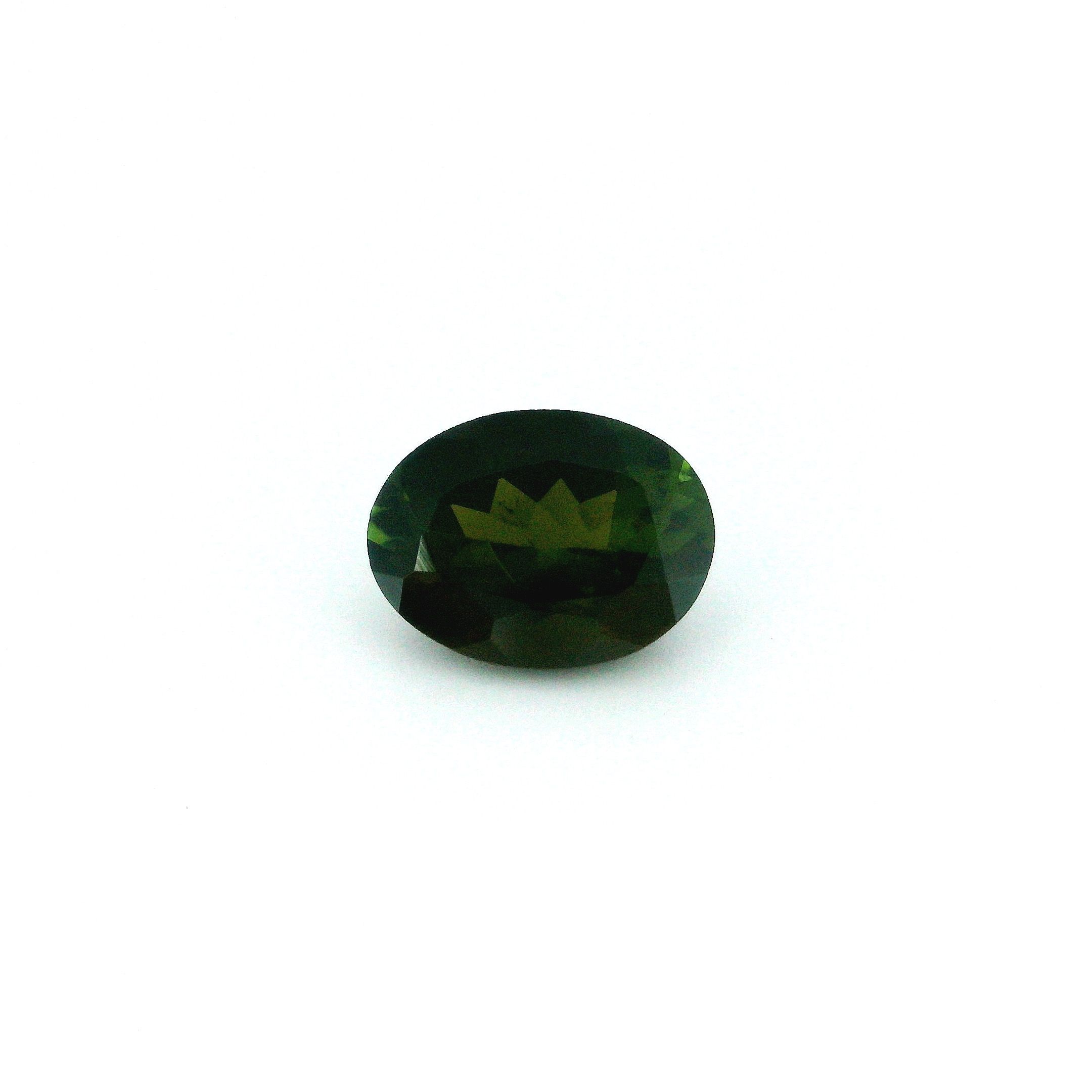Turmalin 1,35 ct, zielony, szlif owalny