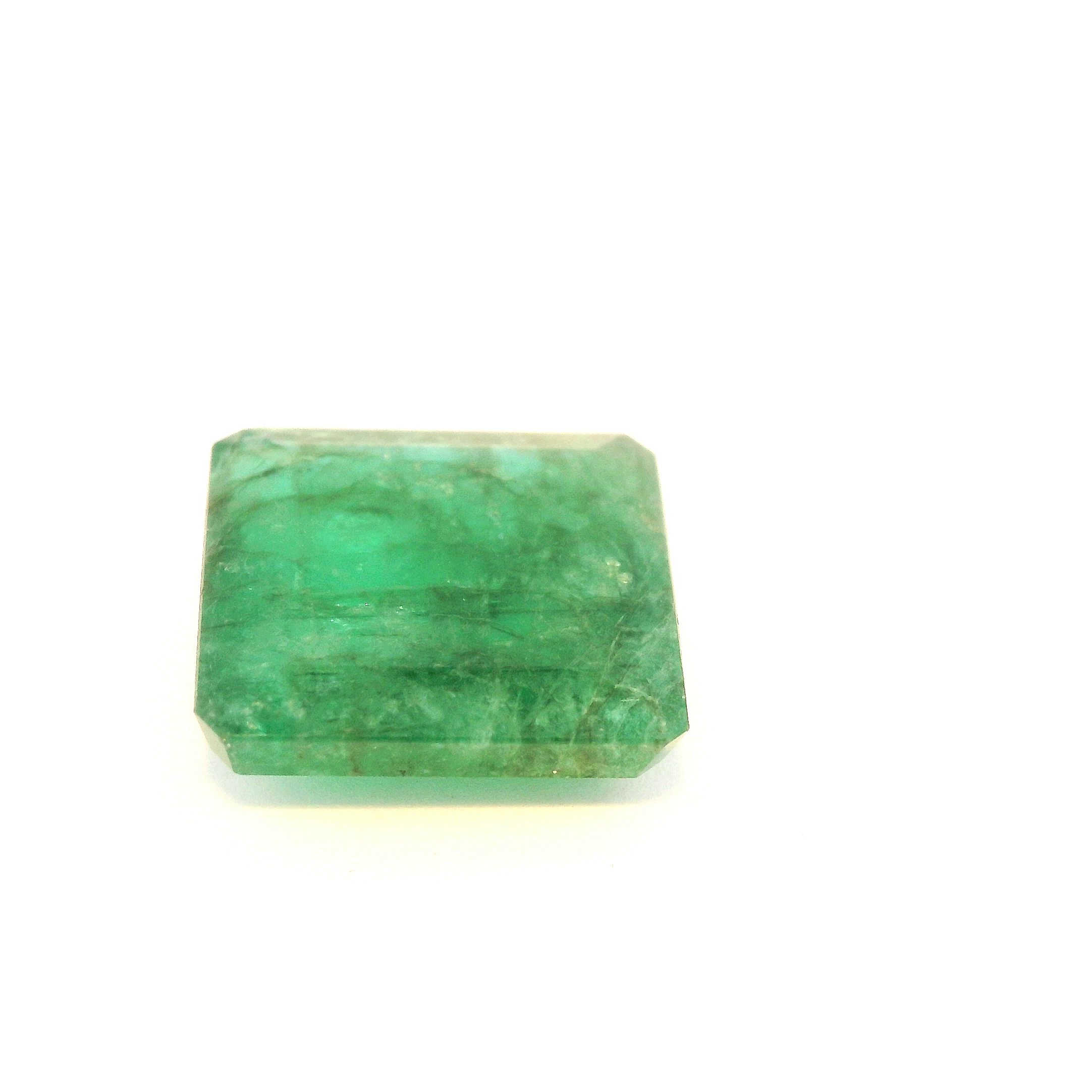 Szmaragd 5,13 ct, zielony, szlif ośmiokątny