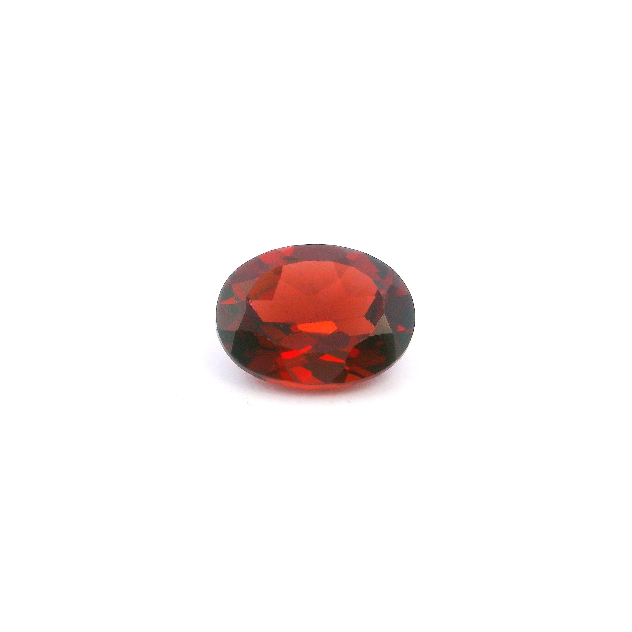 Granat 2,01 ct, czerwony, szlif owalny