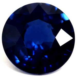 SAPPHIRE FACETED 0.67ct BLUE Intense Blue EC SRILANKA HEATED
